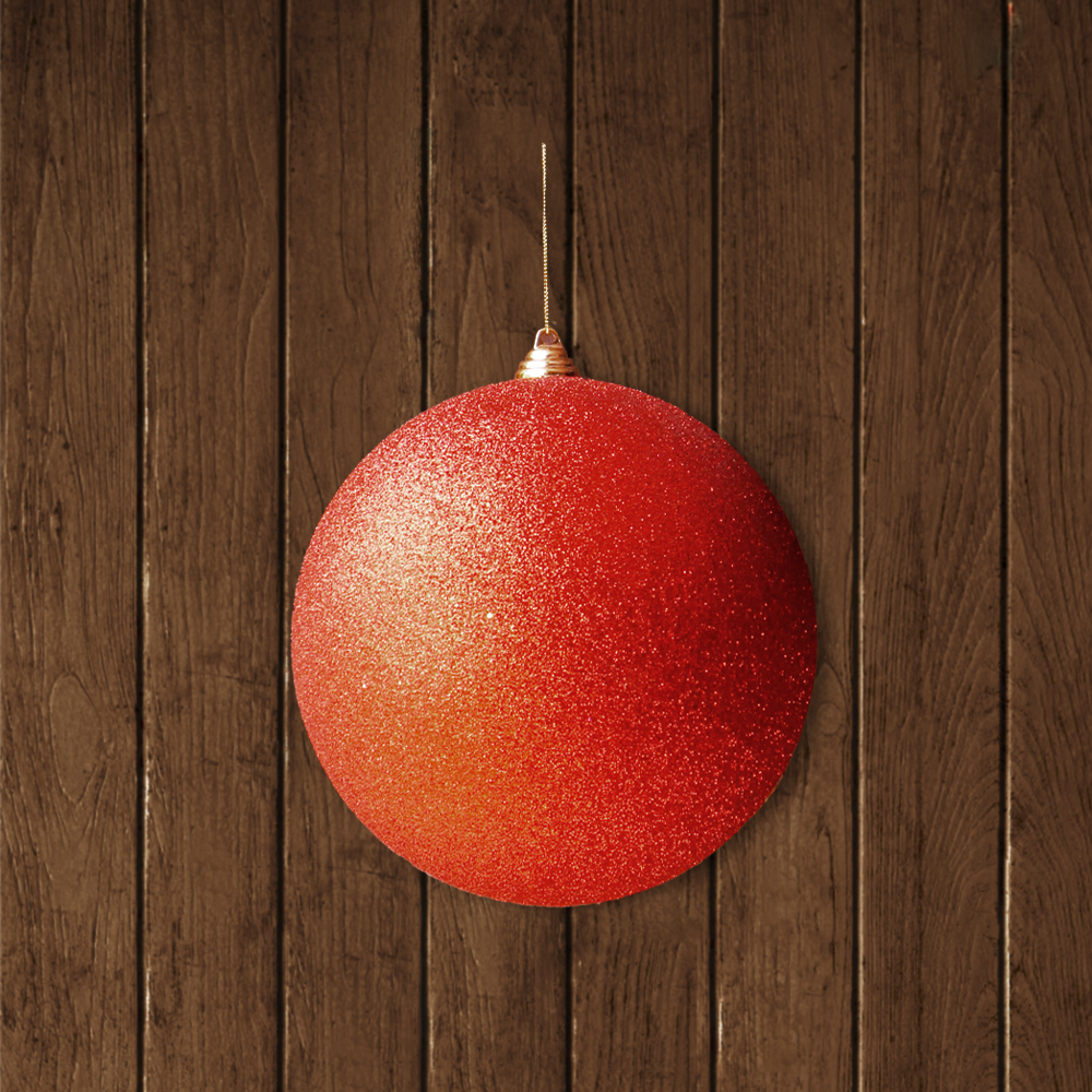 Esfera Con Glitter de 25 cm, Decorativas de Navidad