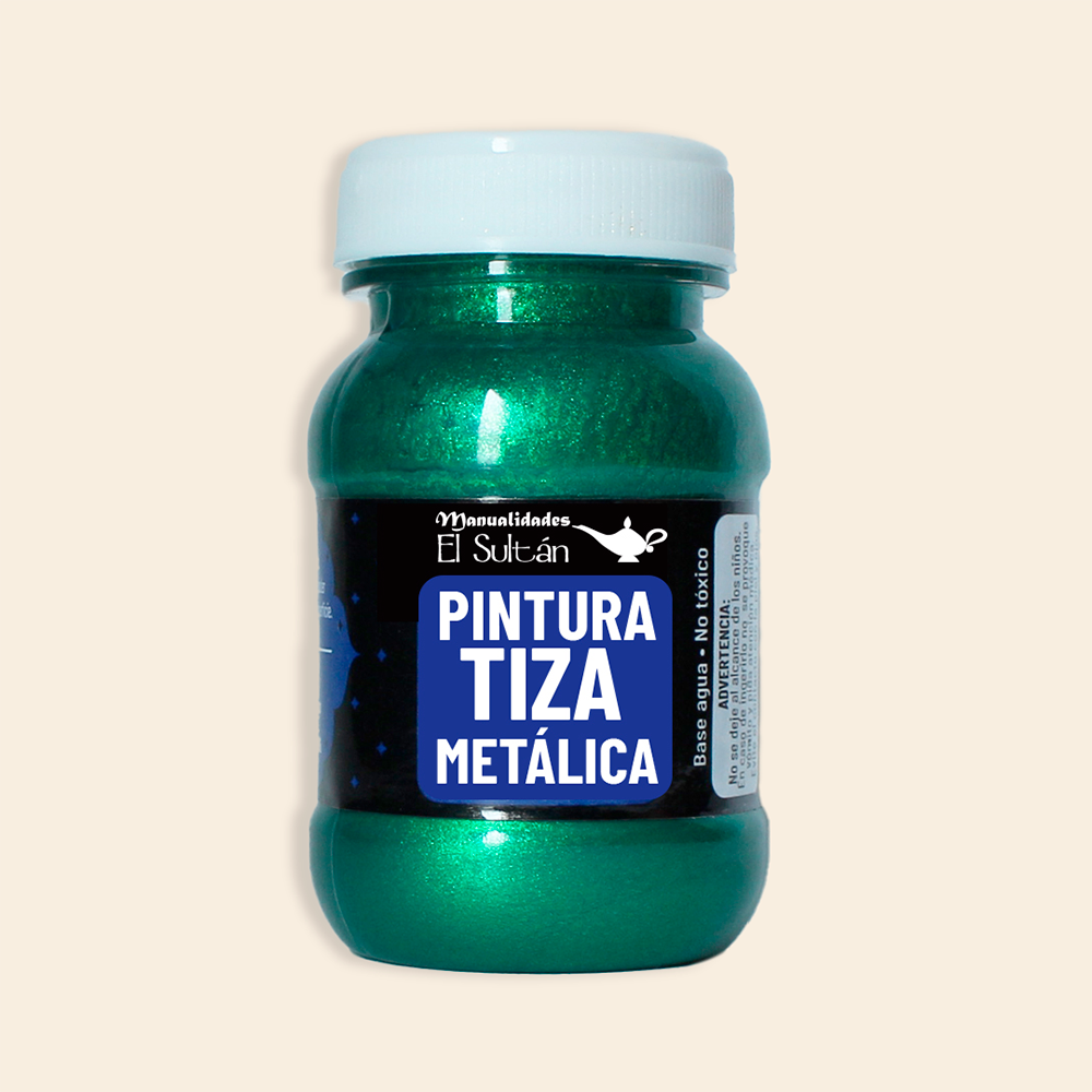 Pintura Tiza Metálica El Sultán Frasco con 100ML