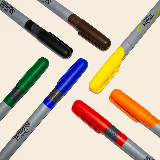 Marcador Permanente Signal Punto Fino AZOR