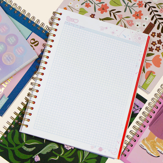 Libreta Profesional 200 Hojas Cuadro Chico KYMA Estilo Chicas