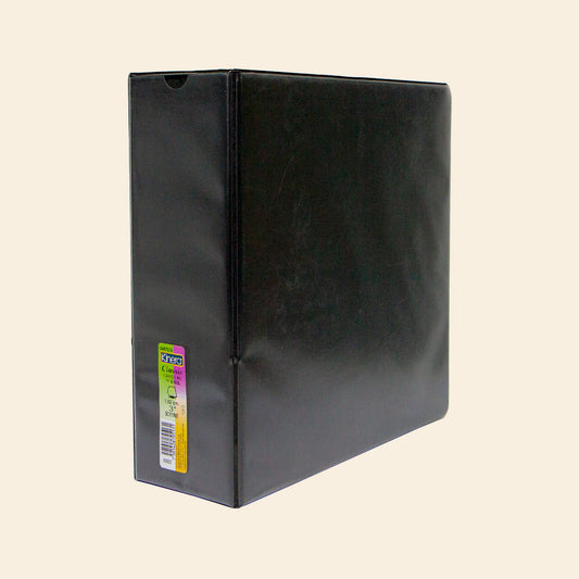 Carpeta de 3" (O) Carta Vinil Color Negro