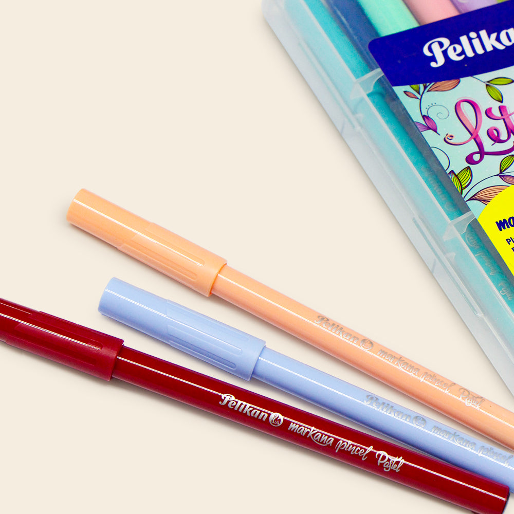 Pelikan Markana Pincel, Colores Pastel Estuche con 12 Piezas