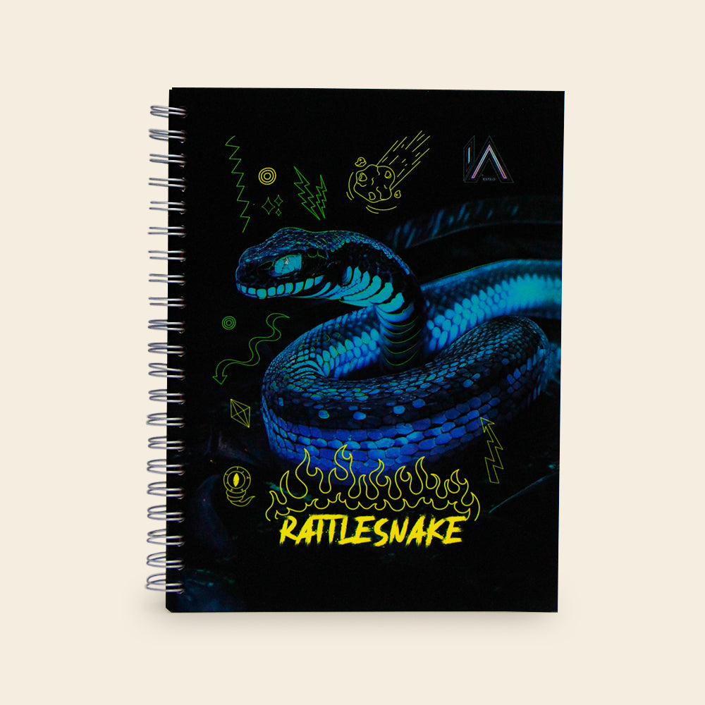 Libreta Profesional 200 Hojas Raya KYMA Estilo IA Neón