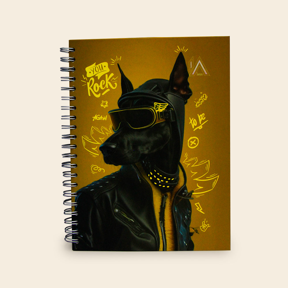 Libreta Profesional 200 Hojas Raya KYMA Estilo IA Neón