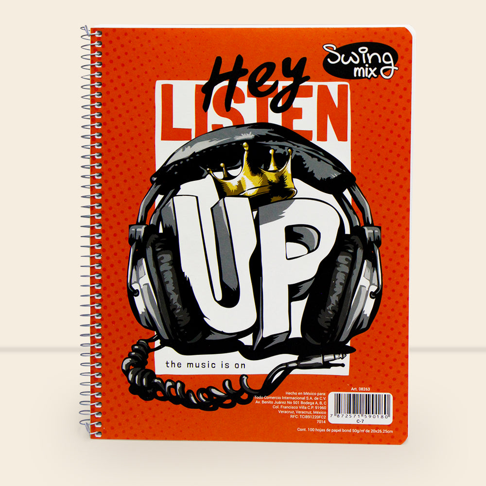 Libreta Swing Mix profesional con 100 Hojas Cuadro Grande