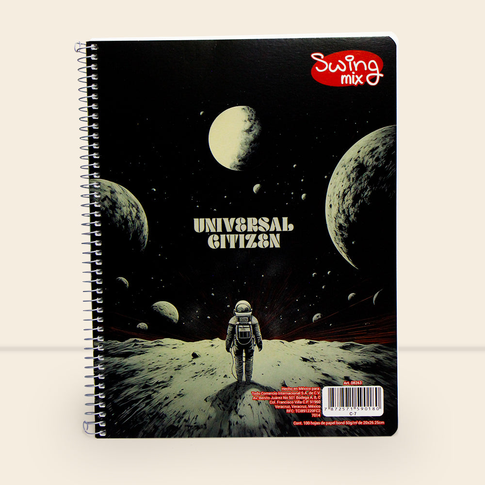 Libreta Swing Mix profesional con 100 Hojas Cuadro Grande