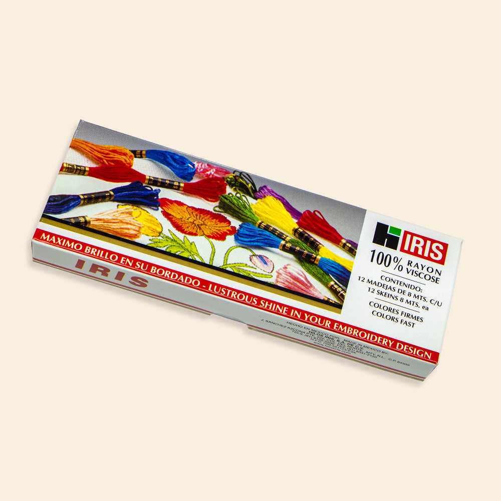 Hilo Vela Para Bordar Rayón Madeja de 8 Metros Varios Colores