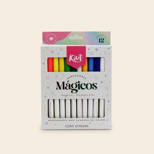 Marcadores Magicos KIUT, Estuche con 12 Piezas