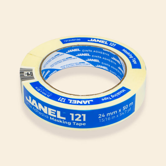 JANEL 121 CINTA ADHESIVA MASKING TAPE 24MM X 50M