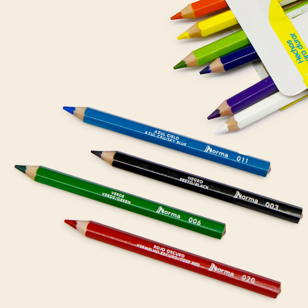 Mis Primeros Colores Norma Paquete con 12 Colores + 1 Sacapuntas