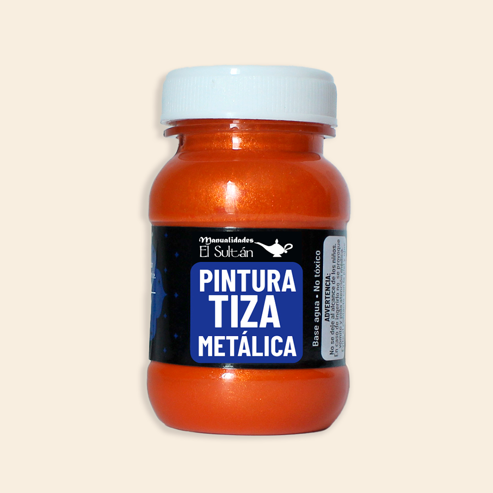 Pintura Tiza Metálica El Sultán Frasco con 100ML