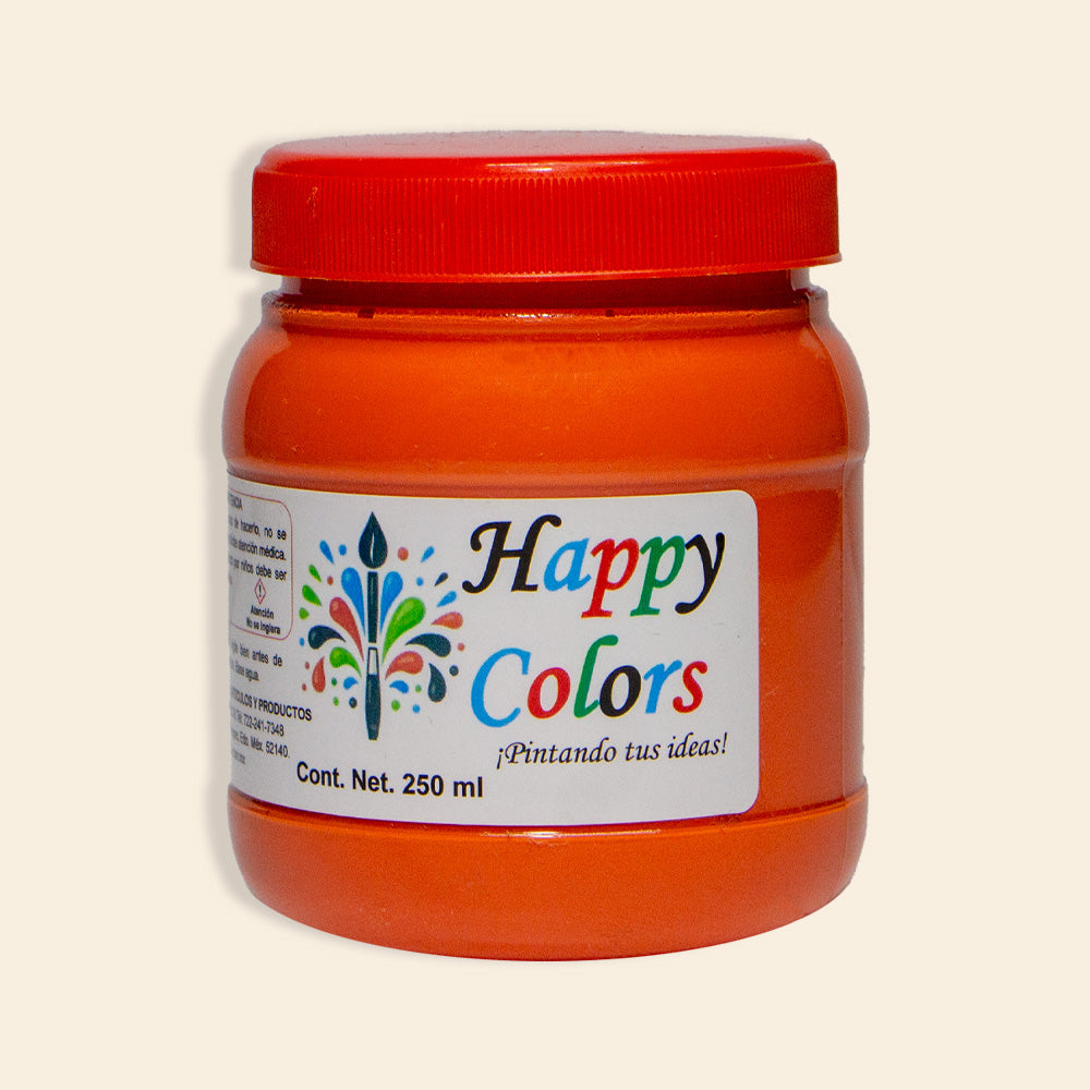 Pintura Acrílica 100% Mexicana Happy Colors Bote Con 250ML