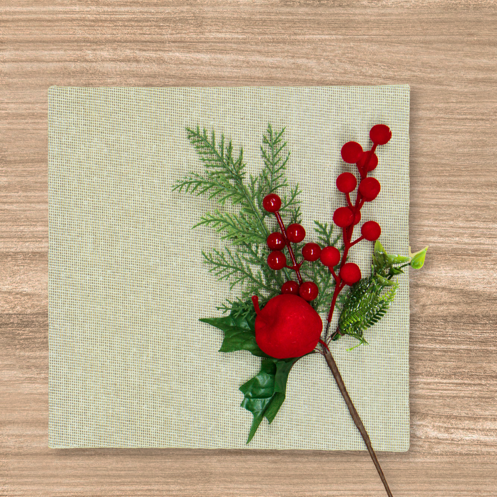 Pieza de Pick Berries C/Manzana Flock Roja