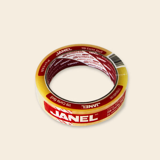 Cinta Adhesiva Janel 119 Corte Fácil 24mm x 65m
