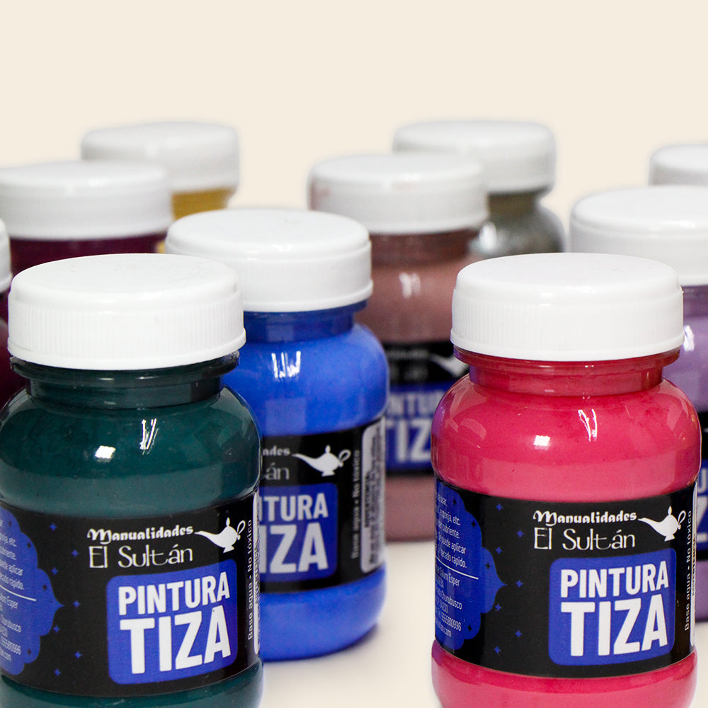 Pintura Tiza El Sultán Frasco con 100ML