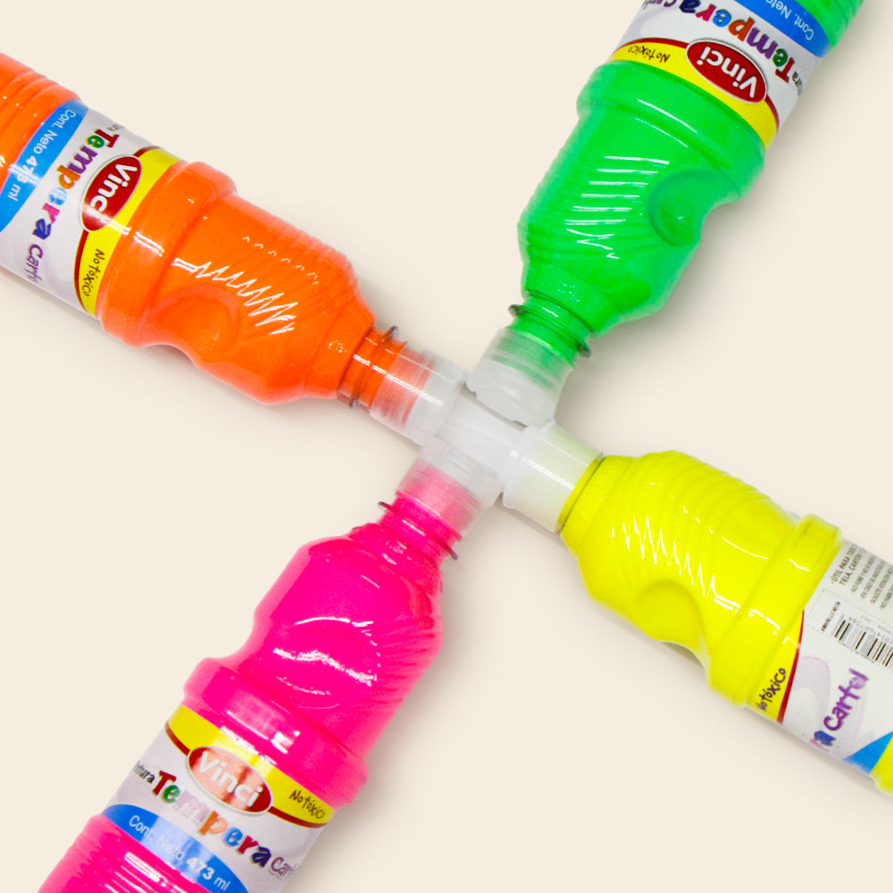 Pintura Tempera Cartel Neón Con 473 ML