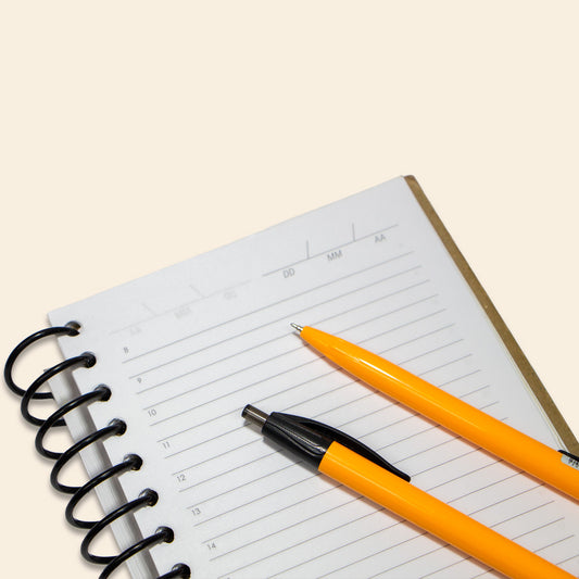 Bolígrafo Pin Point Retráctil Amarillo Mediano - Tinta Negra