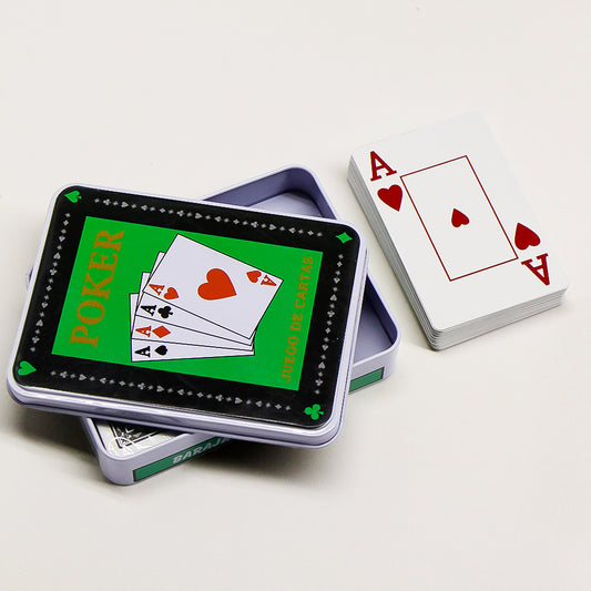 Poker En Doble Caja Metalica Jocar