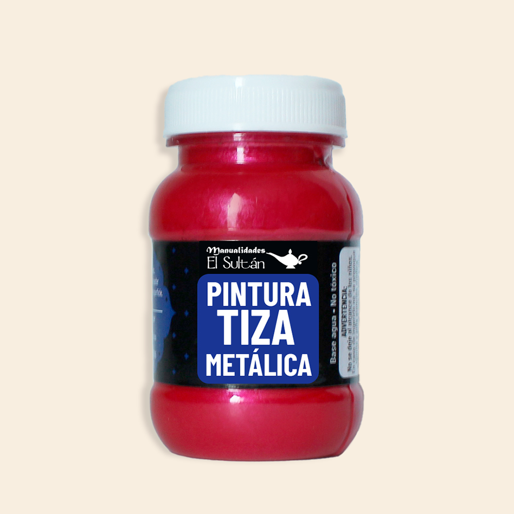 Pintura Tiza Metálica El Sultán Frasco con 100ML