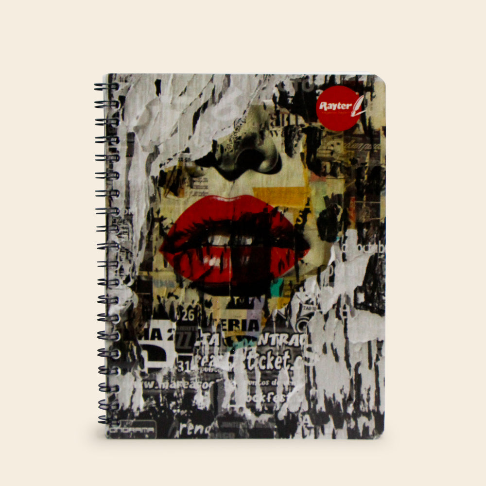 Libreta Rayter 100 Hojas con Doble Arillo, Varios Diseños y Modelos.