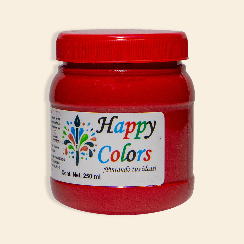 Pintura Acrílica 100% Mexicana Happy Colors Bote Con 250ML