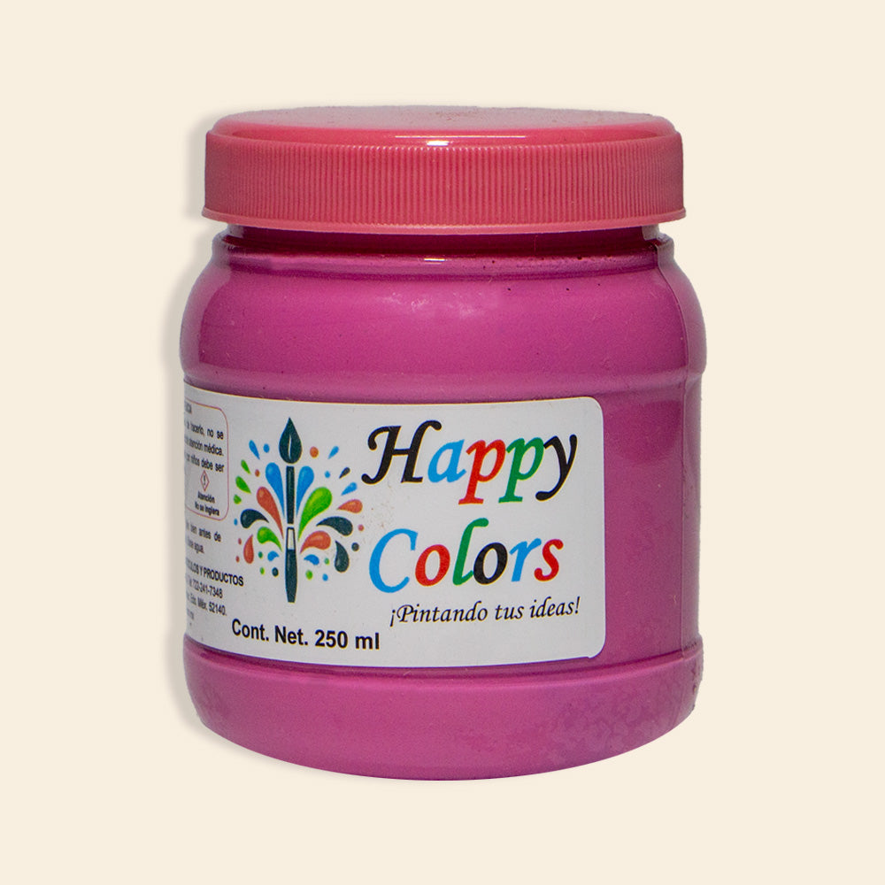 Pintura Acrílica 100% Mexicana Happy Colors Bote Con 250ML