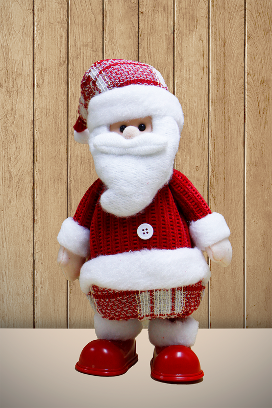 Pieza Santa C/Gorro, Música Y Movimiento. Rojo/Blanco