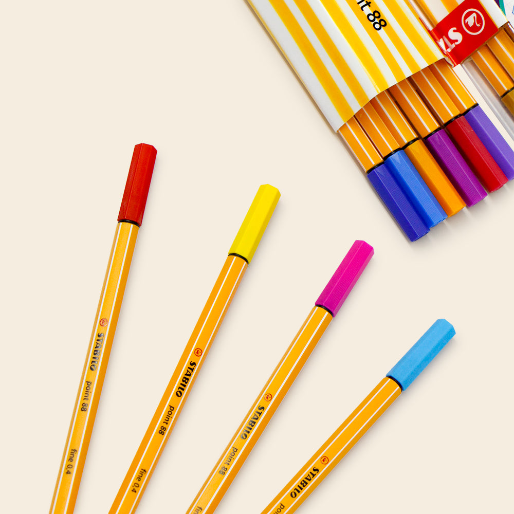 Stabilo Point 88, 2 Set con 20 Piezas
