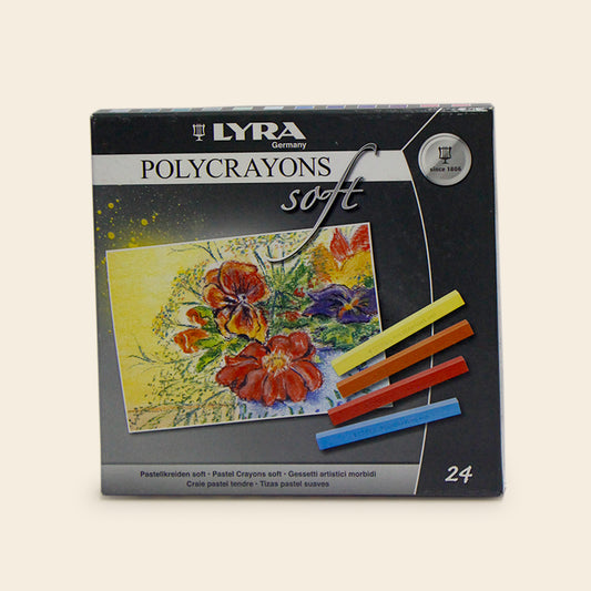 Crayones Suaves Tonos Pastel Profesionales LYRA Set con 24 Piezas