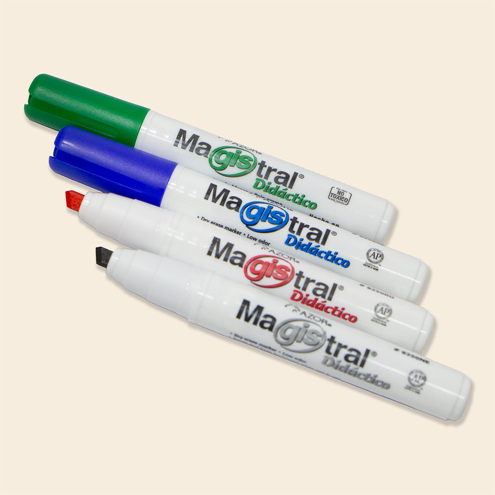 Marcador Magistral Para Pizarrón Blanco Didáctico