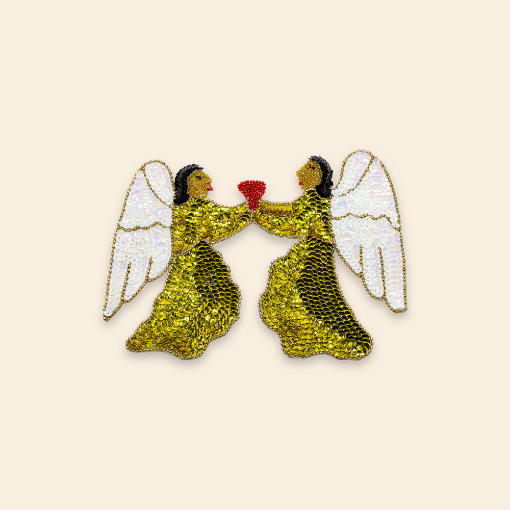 Aplicación Con Lentejuela Hechas a Mano