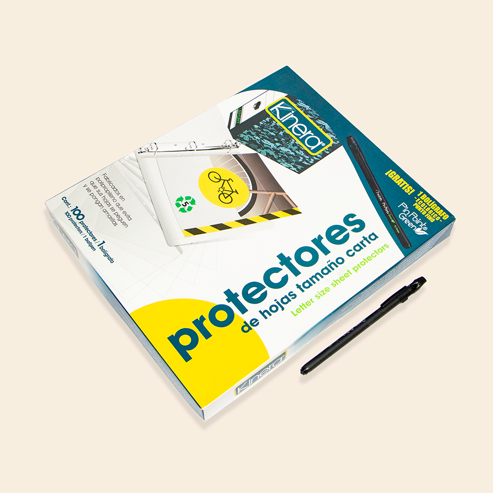 1 pza de Protector Para Hoja Carta Marca Kinera