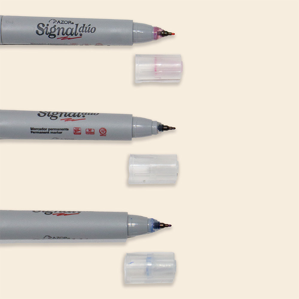Marcador Permanente Signal Dúo Azor