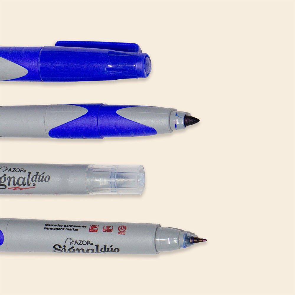 Marcador Permanente Signal Dúo Azor